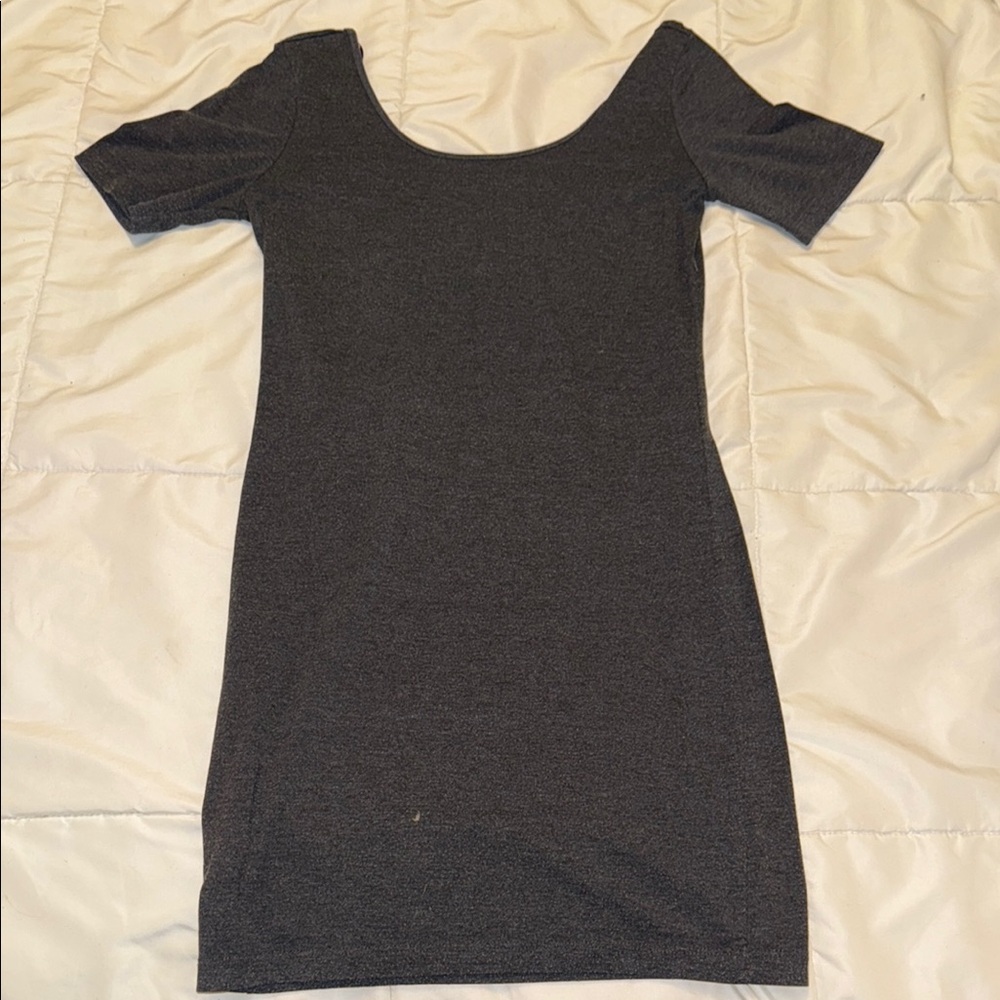 Elegant Black Short Sleeve Dress